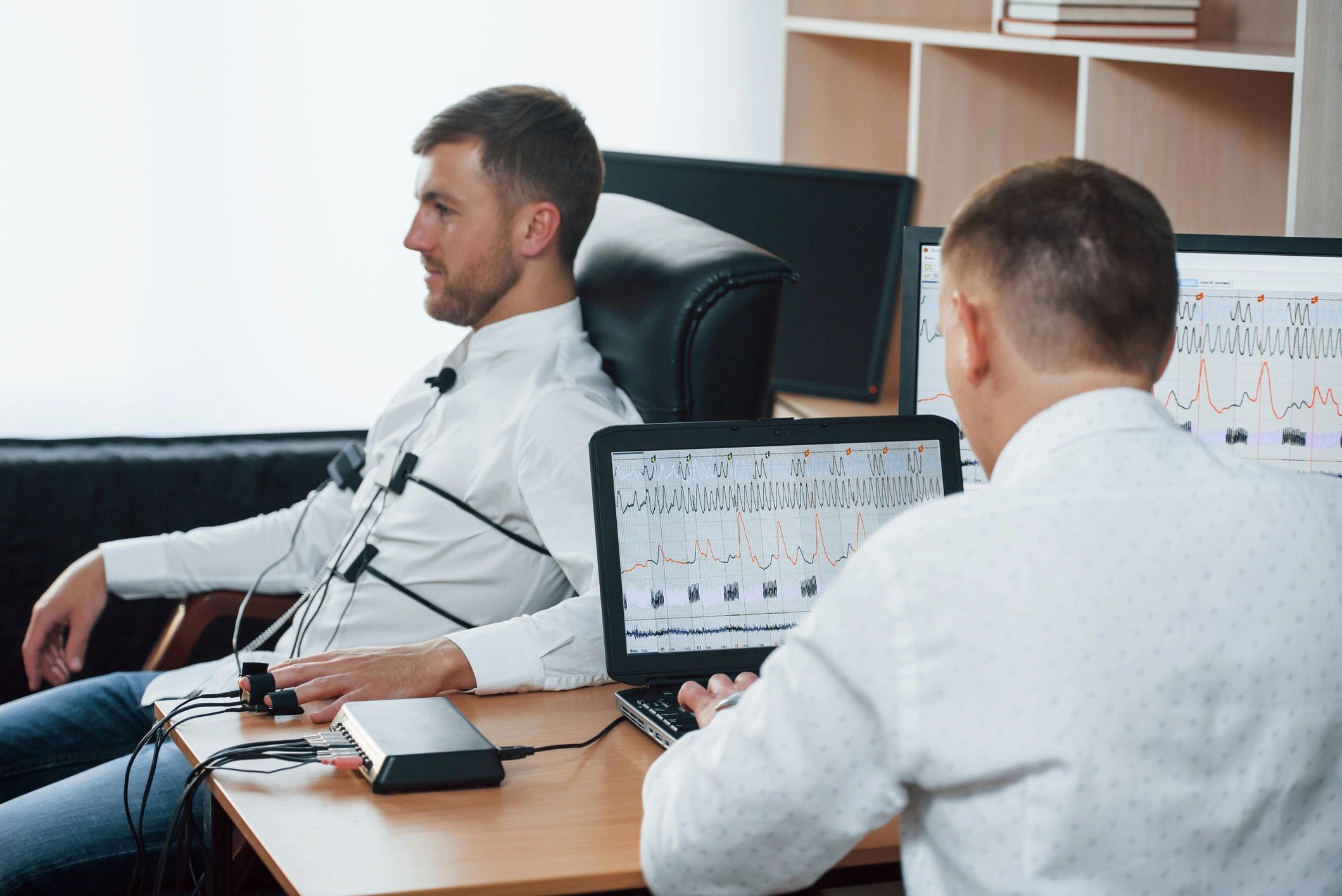 lie detector test modern office